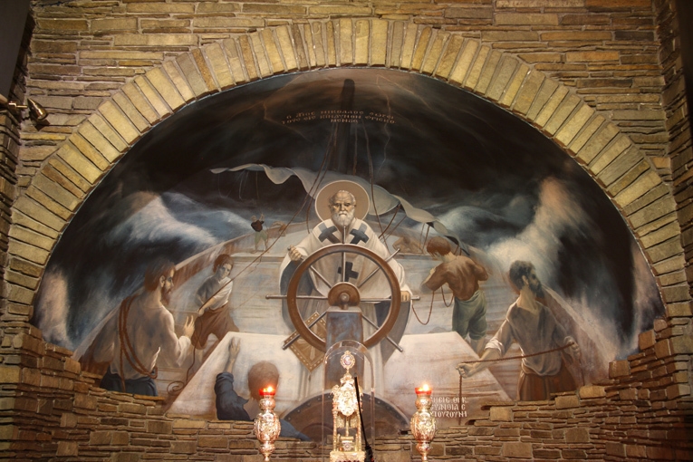 O ΄Αγιος Νικόλαος στο πηδάλιο του πλοίου